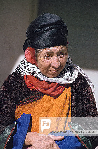 Frau aus einer aramäischsprachigen Gemeinde  Irak  1977.