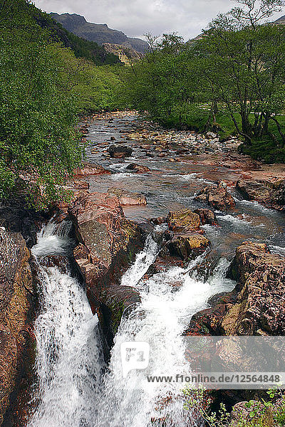 Wasser des Nevis  Glen Nevis  Highland  Schottland.