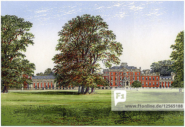 Wimpole Hall  Cambridgeshire  Sitz des Earl of Hardwicke  um 1880. Künstler: Unbekannt