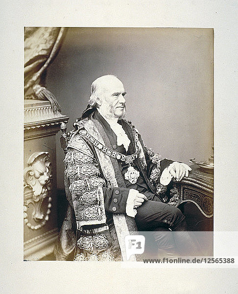 Thomas Gabriel  Lord Mayor of London  c1865. Artist: Anon