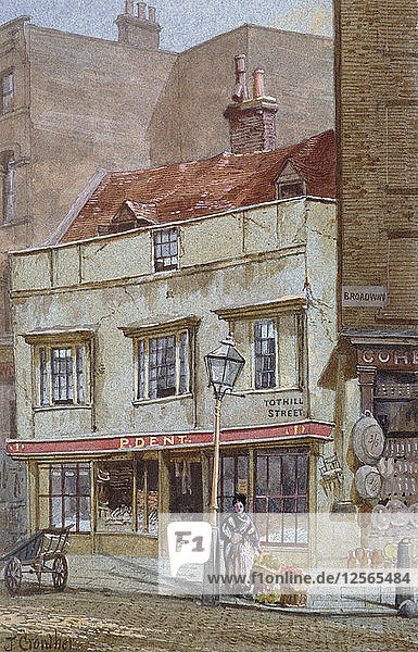 Tothill Street Nr. 1  Westminster  London  um 1880. Künstler: John Crowther