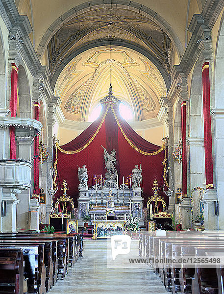Innenraum der Kirche der Heiligen Euphemia  Rovinj  Kroatien.
