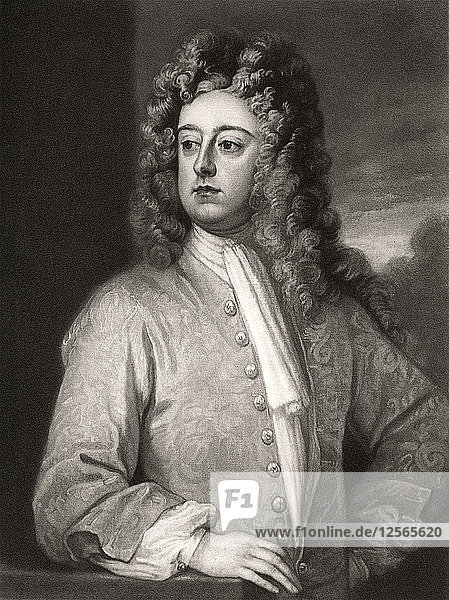 Francis Godolphin  Earl of Godolphin  englischer Politiker  1710-1712 (1906). Künstler: Unbekannt