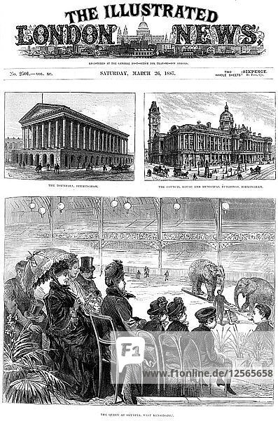 Titelseite von The Illustrated London News  1887. Künstler: Unbekannt