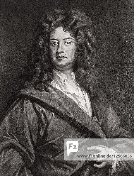 Charles Montagu  Earl of Halifax  englischer Dichter und Staatsmann  1703-1710 (1906). Künstler: Unbekannt