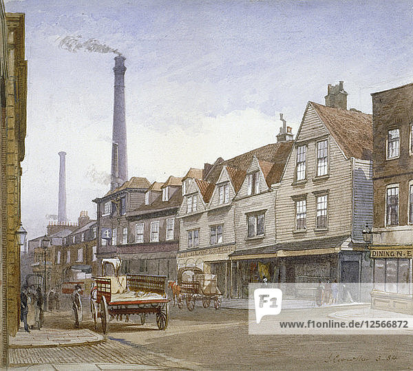 Ansicht der Mint Street  Southwark  London  1884. Künstler: John Crowther