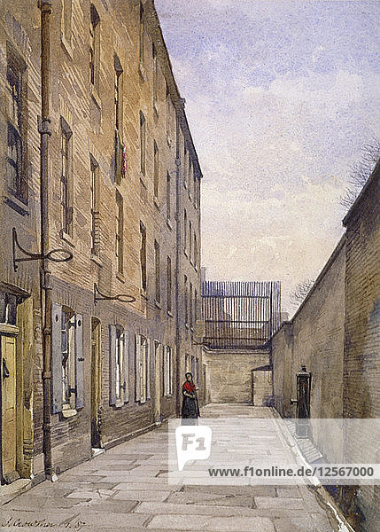 Ansicht von Marshalsea Place  Southwark  London  1887. Künstler: John Crowther