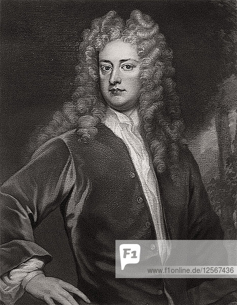 Joseph Addison  englischer Politiker und Schriftsteller  ca. 1703-1712 (1906). Künstler: Unbekannt