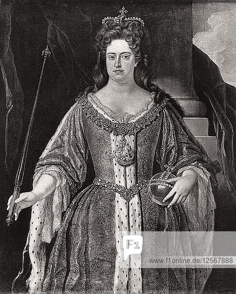Königin Anne  um 1702 (1906). Künstler: Unbekannt