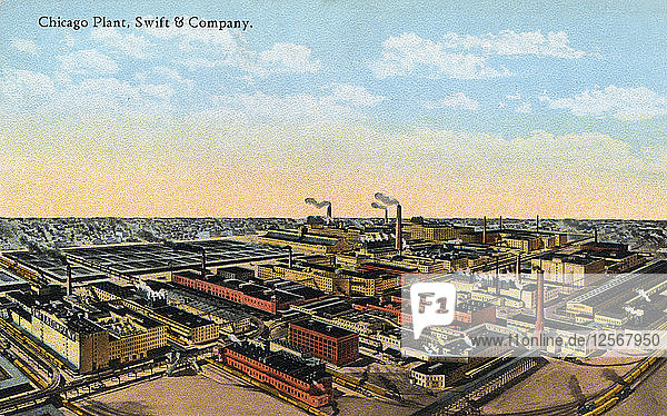 Fabrik von Swift & Company  Chicago  Illinois  USA  1915. Künstler: Unbekannt