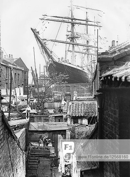 The schooner Penang lying in Millwall Docks  London  21st July 1932. Artist: Unknown