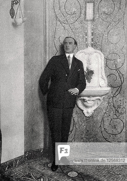 Henry Bataille  französischer Dramatiker und Dichter  1913. Künstler: Unbekannt