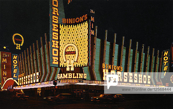 Der Horseshoe Club  Las Vegas  Nevada  USA  1966. Künstler: Unbekannt
