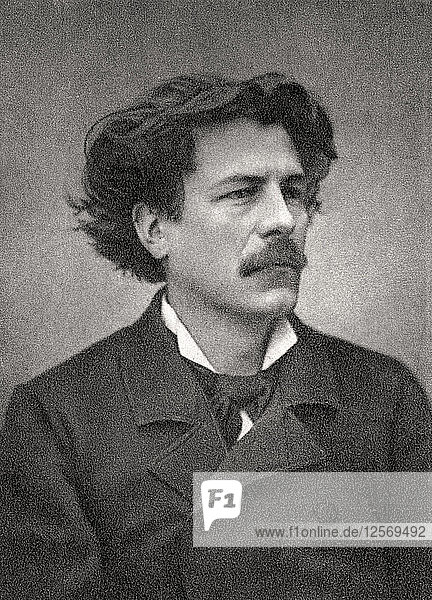 Maurice Rollinat  französischer Dichter  1888. Künstler: Unbekannt