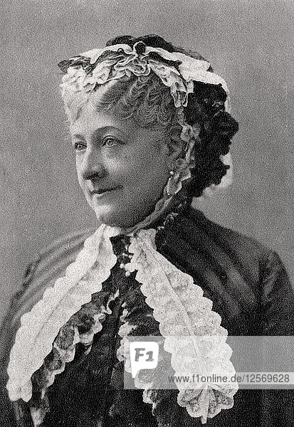 Ethelie Madeleine Brohan  französische Schauspielerin  1885. Künstlerin: Unbekannt
