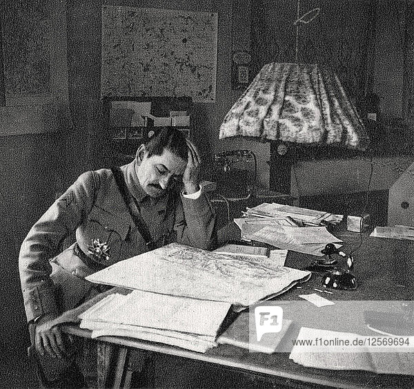 Charles Mangin  französischer Soldat  1918. Künstler: Unbekannt