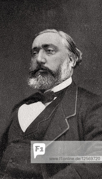 Leon Gambetta  französischer Staatsmann  1881. Künstler: Unbekannt