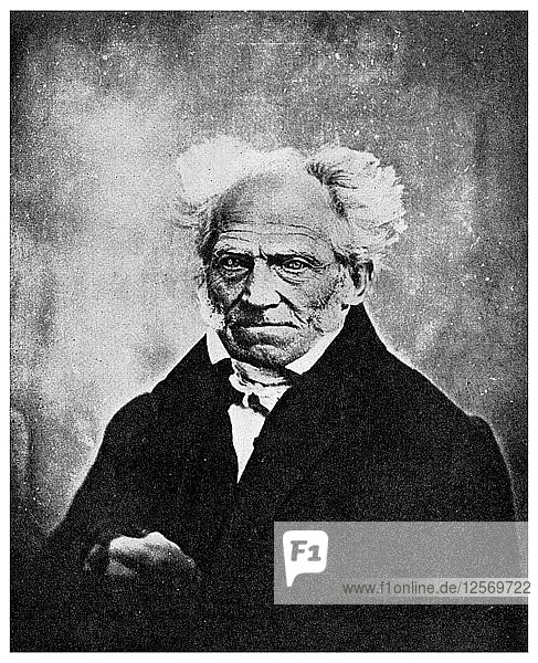 Nihilismus: Arthur Schopenhauer  deutscher Philosoph  19. Jahrhundert (1956). Künstler: Unbekannt