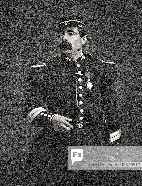 Feldwebel Hoff  französischer Soldat  1872. Künstler: Unbekannt