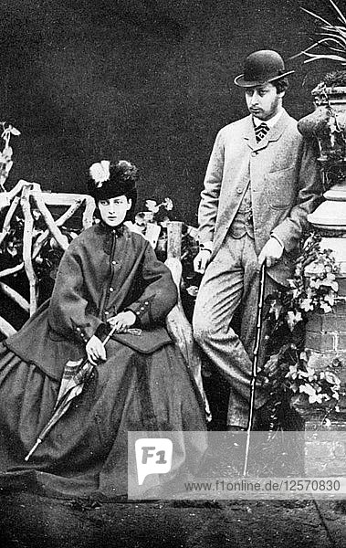 Der Prinz und die Prinzessin von Wales  19. Jahrhundert (1910). Künstler: Unbekannt