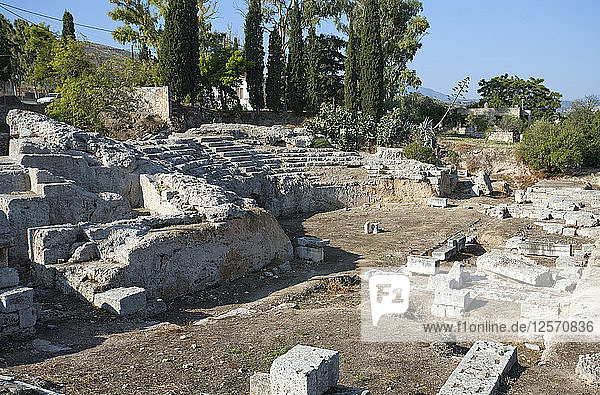 Das Odeon in Korinth  Griechenland. Künstler: Samuel Magal