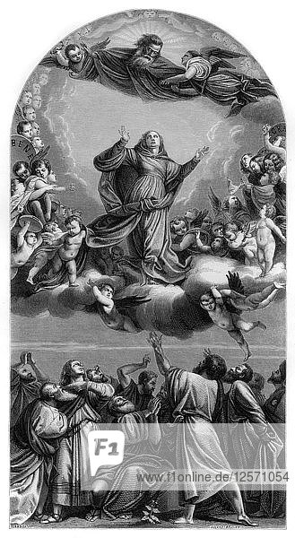 Himmelfahrt der Jungfrau Maria  1516-1518 (1870). Künstler: Roland Brunier