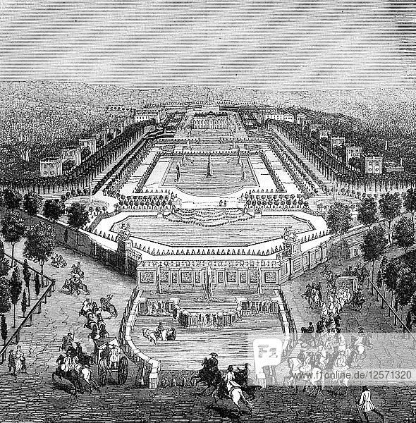 Chateau de Marly  Frankreich  1722 (1882-1884). Künstler: Unbekannt