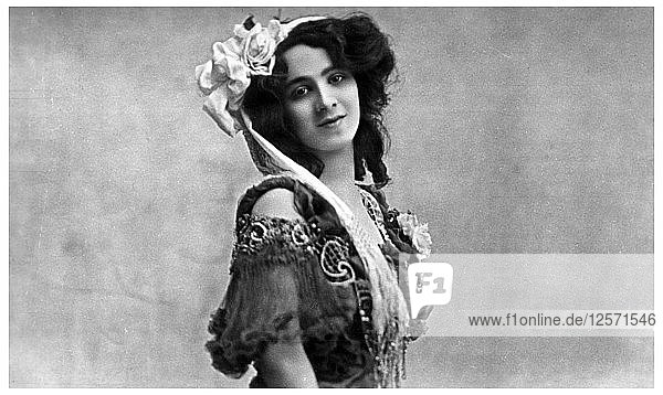 Daisy Jerome  Varieté-Schauspielerin  ca. 1890-1919(?). Künstler: Unbekannt