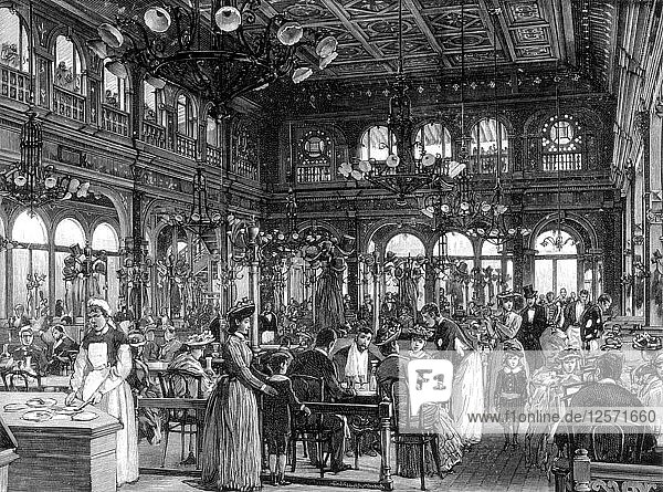 Das Restaurant Duval am Quai de Billy  Paris  1889. Künstler: Unbekannt