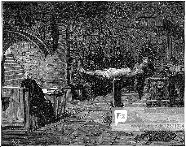 Die Frage extraordinaire  extreme Form der Folter  1882-1884. Künstler: Unbekannt