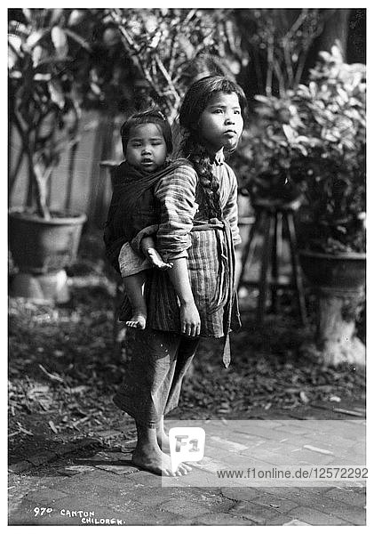 Kinder  Kanton  China  frühes 20. Jahrhundert(?). Künstler: Unbekannt