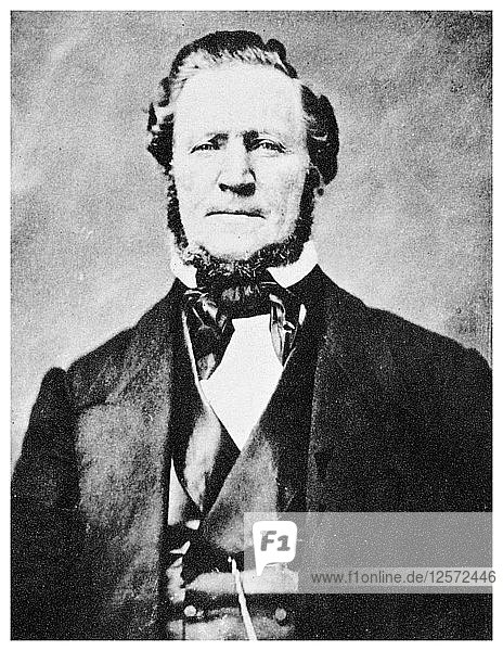 Brigham Young  amerikanischer Mormonenführer  ca. 1855-1865 (1955). Künstler: Unbekannt