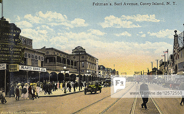 Feltmans  Surf Avenue  Coney Island  New York City  New York  USA  1916. Künstler: Unbekannt