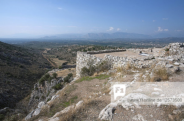 Die Mauern von Mykene  Griechenland. Künstler: Samuel Magal