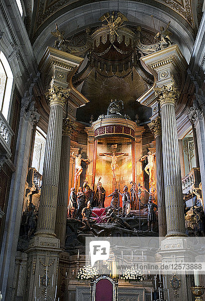 Innenraum  Blick zum Altar  Kirche Bom Jesus do Monte  Braga  Portugal  2009. Künstler: Samuel Magal