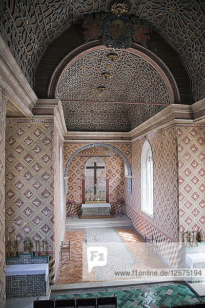 Ein Zimmer im Sintra National Palace  Sintra  Portugal  2009. Künstler: Samuel Magal