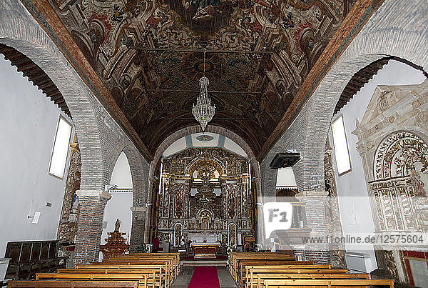Innenraum der Kirche Santa Maria do Castelo  Braganca  Portugal  2009. Künstler: Samuel Magal