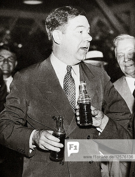 Huey Long  amerikanischer Politiker  Anfang der 1930er Jahre. Künstler: Unbekannt
