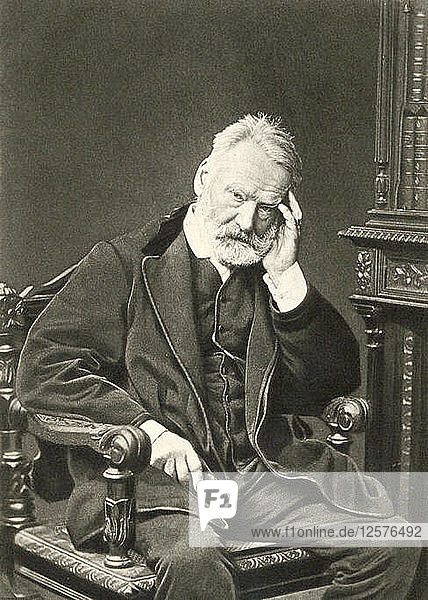 Victor Hugo  französischer Schriftsteller  1879. Künstler: Graf Stanislaw Walery