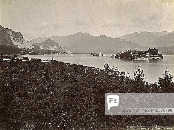 Isola dei Pescatori (Fischerinsel)  Lago Maggiore  Italien  1890. Künstler: Unbekannt