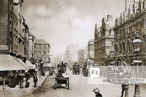 A crossing in Oxford Street  London  early 20th century. Artist: Unknown