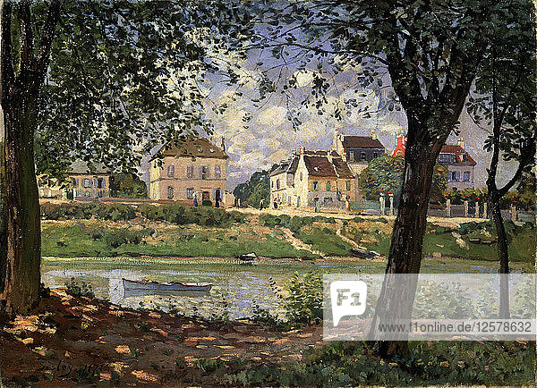 Villeneuve-la-Garenne (Dorf an der Seine)  1872. Künstler: Alfred Sisley