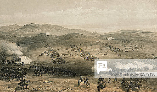 Angriff der leichten Brigade in der Schlacht von Balaclava  25. Oktober 1854  19. Jahrhundert. Künstler: William Simpson