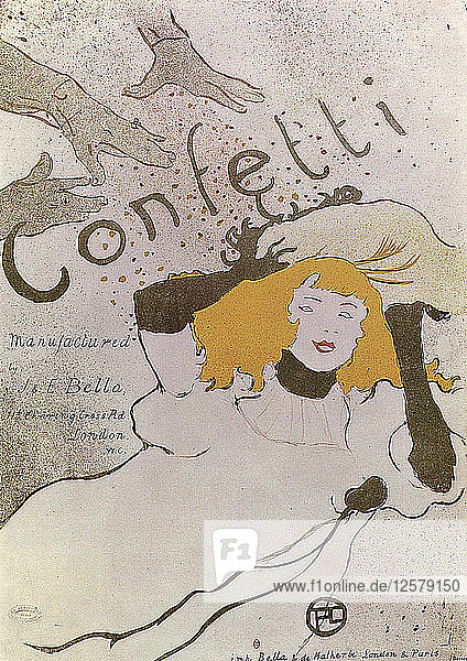 Konfetti  1893. Künstler: Henri de Toulouse-Lautrec
