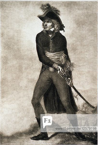 Carl XIV. Johan von Schweden  als er Feldmarschall von Frankreich war  ca. 1804-c1810. Künstler: PM Mix