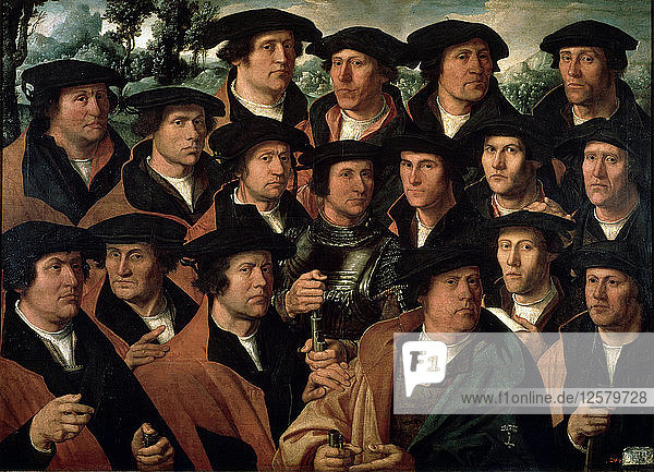 Gruppenbildnis der Amsterdamer Schießgesellschaft  1532. Künstler: Dirck Jacobsz