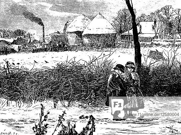 Winter  1860er Jahre. Künstler: John William North