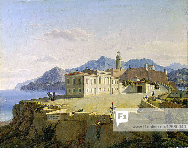 Napoleon Bonaparte in Portoferraio  1814 (1839). Künstler: Leo von Klenze