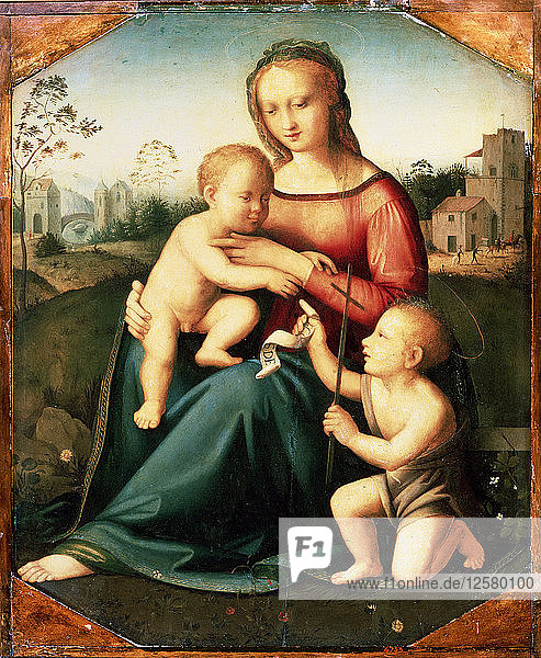 Jungfrau und Kind mit Johannes dem Täufer als Knabe  16. Jahrhundert. Künstler: Unbekannt