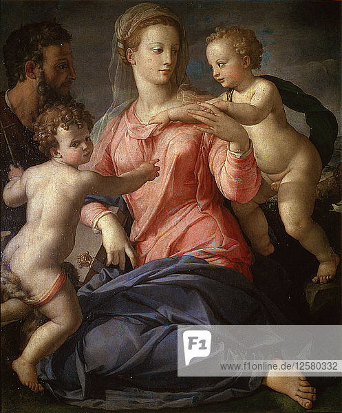 The Holy Family with the young John the Baptist  1540. Artist: Agnolo Bronzino